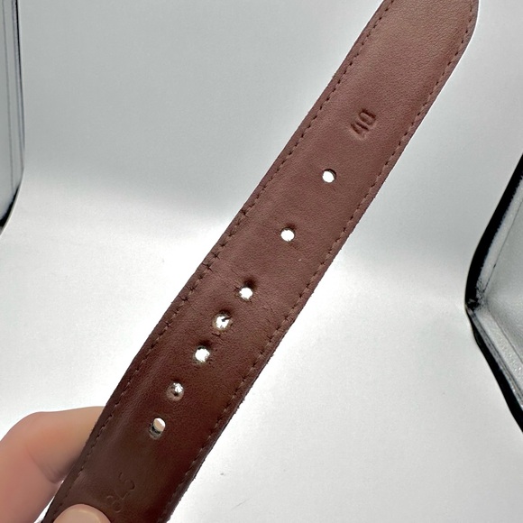J. Press Navy and Red Wool Canvas Belt